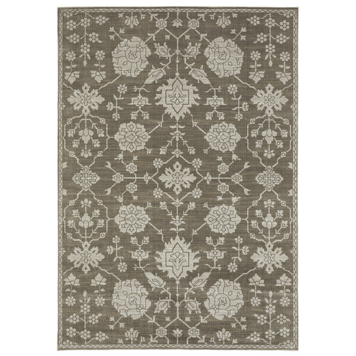 Oriental Weavers Intrigue INT01 Grey/ Light Grey 9'10"" x 12'10"" Indoor Area Rug IINT01300390ST