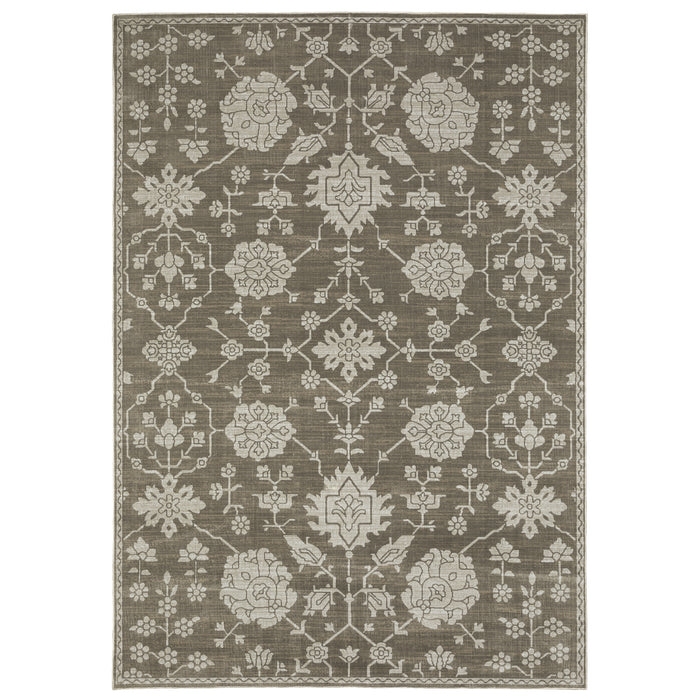 Oriental Weavers Intrigue INT01 Grey/ Light Grey 6'7"" x 9'6"" Indoor Area Rug IINTR01200290ST