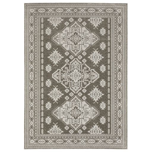 Oriental Weavers Intrigue INT06 Grey/ Grey 6'7"" x 9'6"" Indoor Area Rug IINT06200290ST