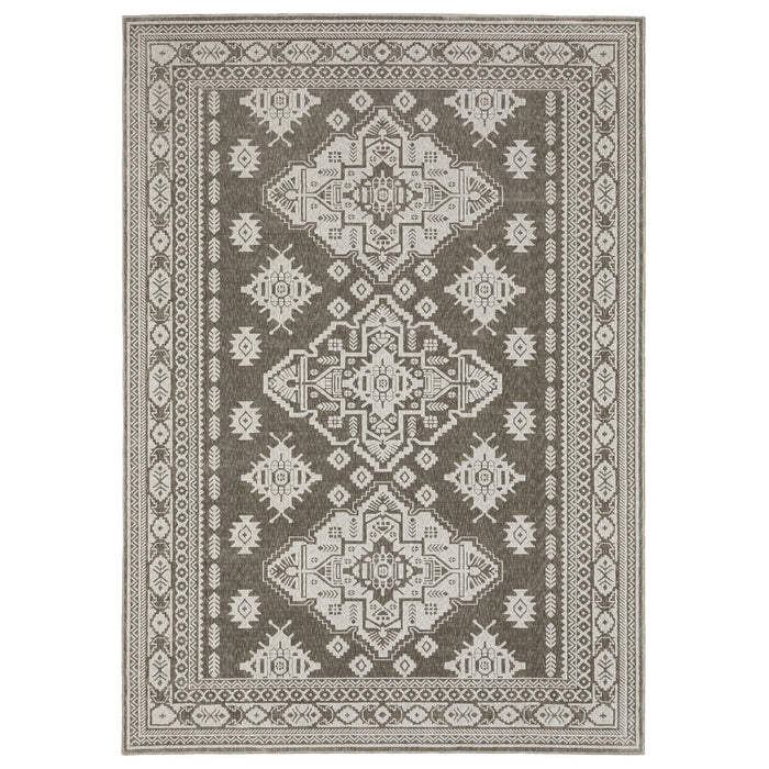 Oriental Weavers Intrigue INT06 Grey/ Grey 6'7"" x 9'6"" Indoor Area Rug IINT06200290ST