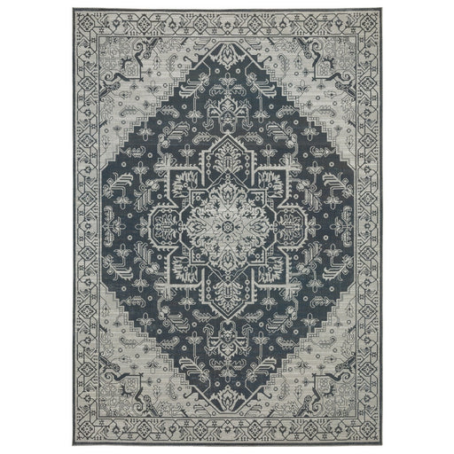 Oriental Weavers Intrigue INT07 Blue/ Grey 7'10"" x 10'10"" Indoor Area Rug IINT07240330ST