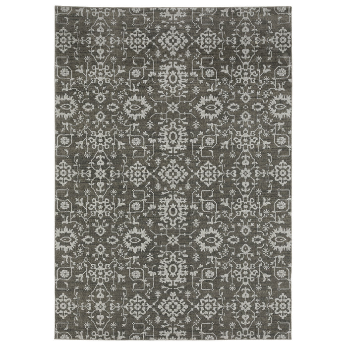 Oriental Weavers Intrigue INT09 Grey/ Ivory 9'10"" x 12'10"" Indoor Area Rug IINT09300390ST