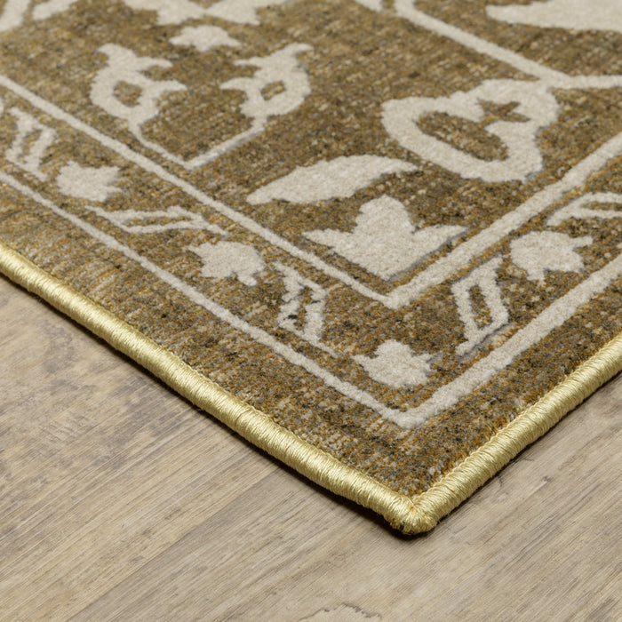 Oriental Weavers Intrigue INT11 Gold/ Beige 9'10"" x 12'10"" Indoor Area Rug IINT11300390ST
