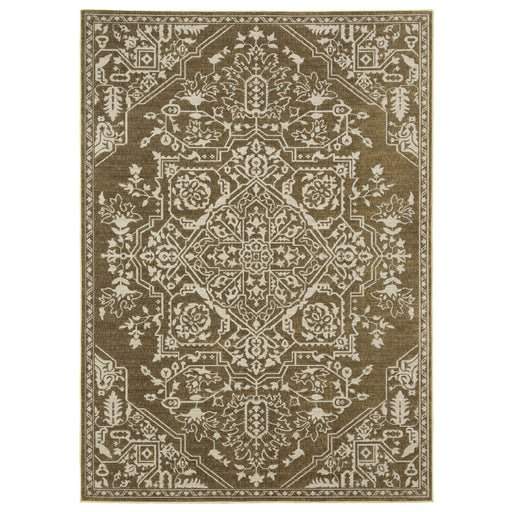 Oriental Weavers Intrigue INT11 Gold/ Beige 7'10"" x 10'10"" Indoor Area Rug IINT11240330ST