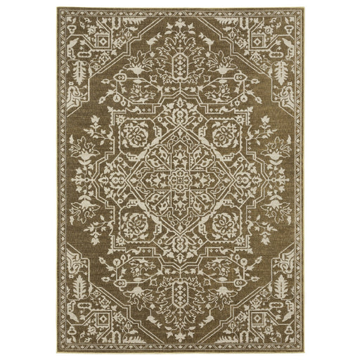 Oriental Weavers Intrigue INT11 Gold/ Beige 9'10"" x 12'10"" Indoor Area Rug IINT11300390ST