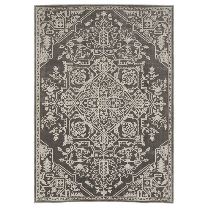 Oriental Weavers Intrigue INT12 Grey/Light Grey 6'7"" x 9'6"" Indoor Area Rug IINT12200290ST