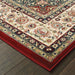 Oriental Weavers Kashan 119N1 Red/ Ivory 9'10"" x 12'10"" Indoor Area Rug K119N1300390ST