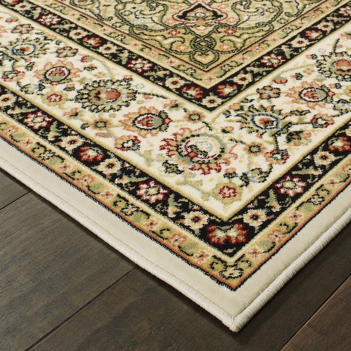 Oriental Weavers Kashan 119W1 Ivory/ Beige 9'10"" x 12'10"" Indoor Area Rug K119W1300390ST