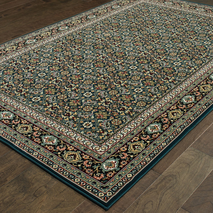 Oriental Weavers Kashan 180L1 Navy/ Multi 9'10"" x 12'10"" Indoor Area Rug K180L1300390ST