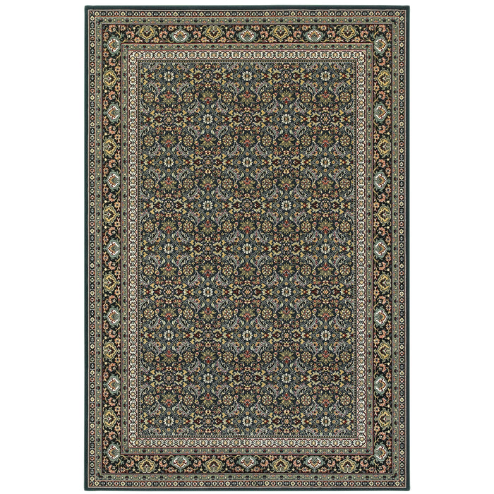 Oriental Weavers Kashan 180L1 Navy/ Multi 9'10"" x 12'10"" Indoor Area Rug K180L1300390ST