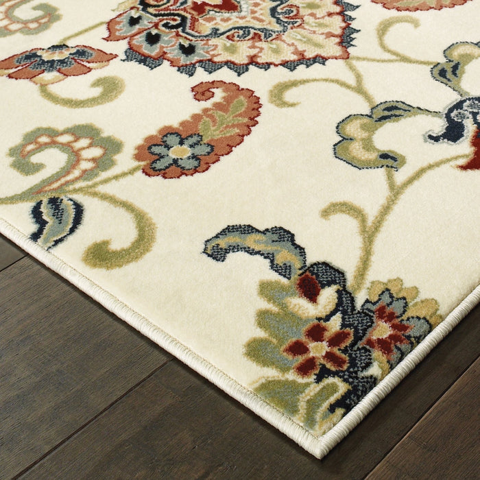 Oriental Weavers Kashan 9946W Ivory/ Multi 9'10"" x 12'10"" Indoor Area Rug K9946W300390ST