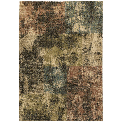 Oriental Weavers Kendall 049H1 Beige/ Blue 7'10"" x 10'10"" Indoor Area Rug K049H1240330ST