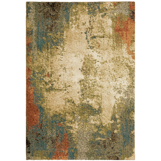 Oriental Weavers Kendall 531X1 Beige/ Blue 9'10"" x 12'10"" Indoor Area Rug K531X1300390ST
