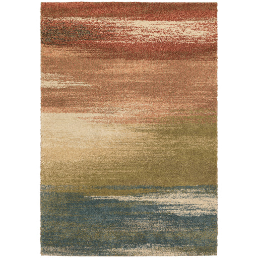 Oriental Weavers Kendall 5570X Multi/ Salmon 9'10"" x 12'10"" Indoor Area Rug K5570X300390ST