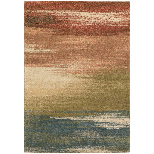 Oriental Weavers Kendall 5570X Multi/ Salmon 6'7"" x 9'6"" Indoor Area Rug K5570X200290ST