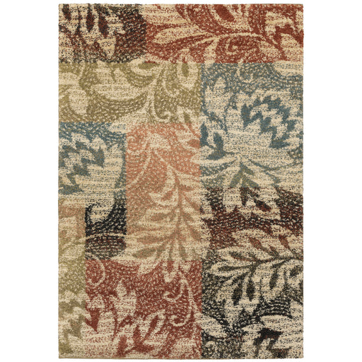 Oriental Weavers Kendall 561X1 Beige/ Multi 6'7"" x 9'6"" Indoor Area Rug K561X1200290ST