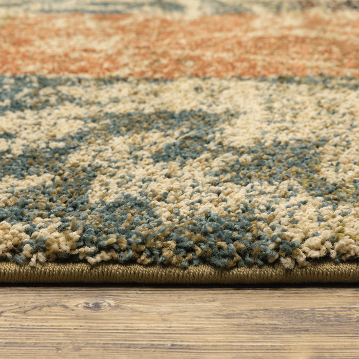 Oriental Weavers Kendall 561X1 Beige/ Multi 7'10"" x 10'10"" Indoor Area Rug K561X1240330ST