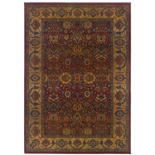 Oriental Weavers Kharma 332C4 Red/ Gold 7'10"" x 11' Indoor Area Rug K332C4240340ST