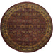 Oriental Weavers Kharma 332C4 Red/ Gold 8' Round Indoor Area Rug K332C4240240ST