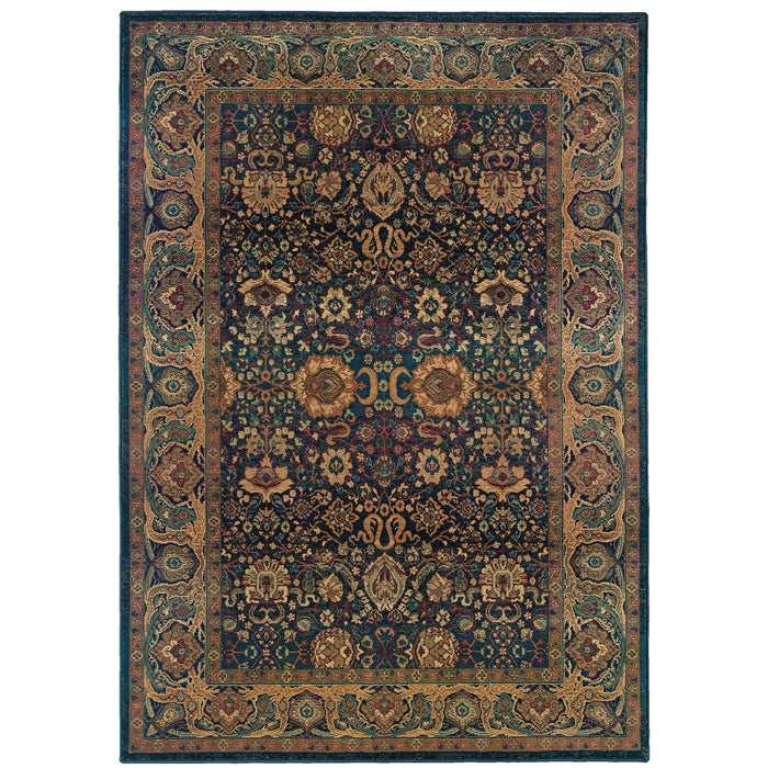 Oriental Weavers Kharma 332X4 Blue/ Beige 6'7"" x 9'1"" Indoor Area Rug K332X4200285ST