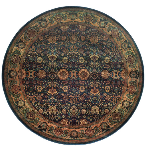 Oriental Weavers Kharma 332X4 Blue/ Beige 8' Round Indoor Area Rug K332X4240240ST