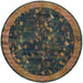 Oriental Weavers Kharma 349B4 Blue/ Gold 8' Round Indoor Area Rug X349B0RP