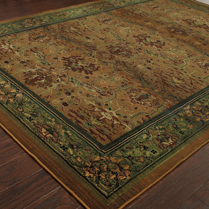 Oriental Weavers Kharma 465J4 Green/ Beige 9'9"" x 12'2"" Indoor Area Rug K465J4300380ST