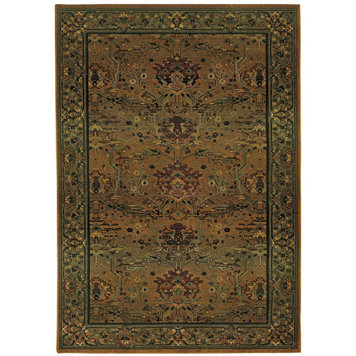 Oriental Weavers Kharma 465J4 Green/ Beige 9'9"" x 12'2"" Indoor Area Rug K465J4300380ST