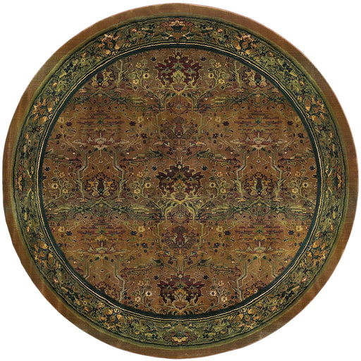 Oriental Weavers Kharma 465J4 Green/ Beige 8' Round Indoor Area Rug K465J4240240ST