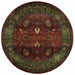 Oriental Weavers Kharma 807C4 Red/ Green 8' Round Indoor Area Rug K807C4240240ST