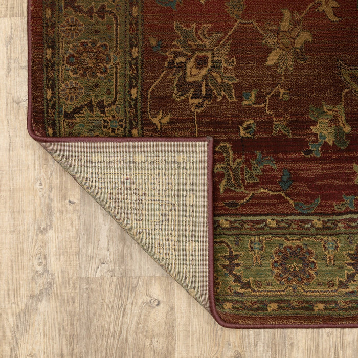 Oriental Weavers Kharma 836C4 Red/ Green 6'7"" x 9'1"" Indoor Area Rug K836C4200285ST