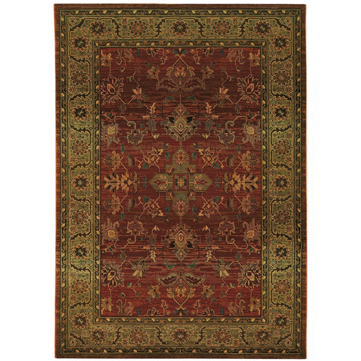 Oriental Weavers Kharma 836C4 Red/ Green 7'10"" x 11' Indoor Area Rug K836C4240340ST