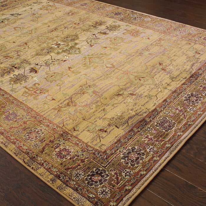 Oriental Weavers Kharma 836Y1 Beige/ Green 6'7"" x 9'1"" Indoor Area Rug K836Y1200285ST