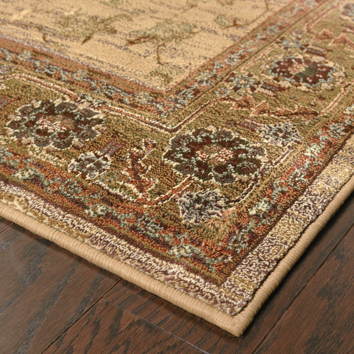 Oriental Weavers Kharma 836Y1 Beige/ Green 9'9"" x 12'2"" Indoor Area Rug K836Y1300380ST