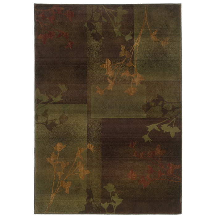 Oriental Weavers Kharma Ii 1048D Purple/ Green 7'10"" x 11' Indoor Area Rug K1048D240340ST