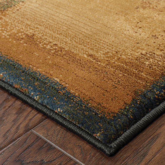 Oriental Weavers Kharma Ii 1163B Brown/ Gold 9'9"" x 12'2"" Indoor Area Rug K1163B300380ST