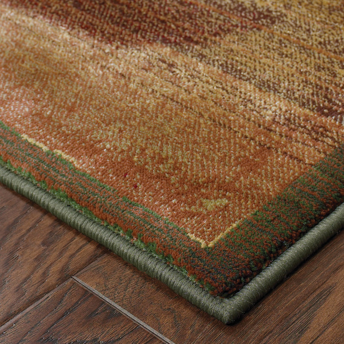 Oriental Weavers Kharma Ii 167X4 Gold/ Green 9'9"" x 12'2"" Indoor Area Rug K167X4300380ST