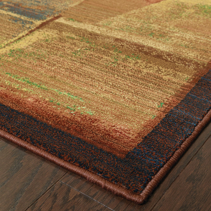 Oriental Weavers Kharma Ii 890X4 Red/ Green 9'9"" x 12'2"" Indoor Area Rug K890X4300380ST