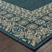 Oriental Weavers Latitude 1503B Teal/ Grey 9'10"" x 12'10"" Indoor/Outdoor Area Rug L1503B300390ST