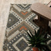 Oriental Weavers Latitude 002X3 Grey/ Orange 9'10"" x 12'10"" Indoor/Outdoor Area Rug L002X3300390ST