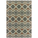 Oriental Weavers Latitude 002X3 Grey/ Orange 9'10"" x 12'10"" Indoor/Outdoor Area Rug L002X3300390ST