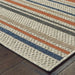 Oriental Weavers Latitude 602W3 Grey/ Teal 9'10"" x 12'10"" Indoor/Outdoor Area Rug L602W3300390ST