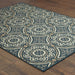 Oriental Weavers Latitude 609B3 Teal/ Grey 9'10"" x 12'10"" Indoor/Outdoor Area Rug L609B3300390ST