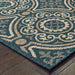 Oriental Weavers Latitude 609B3 Teal/ Grey 9'10"" x 12'10"" Indoor/Outdoor Area Rug L609B3300390ST