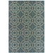 Oriental Weavers Latitude 609B3 Teal/ Grey 9'10"" x 12'10"" Indoor/Outdoor Area Rug L609B3300390ST