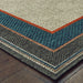Oriental Weavers Latitude 8021L Grey/ Teal 9'10"" x 12'10"" Indoor/Outdoor Area Rug L8021L300390ST