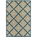 Oriental Weavers Latitude 804I3 Grey/ Teal 9'10"" x 12'10"" Indoor/Outdoor Area Rug L804I3300390ST