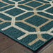 Oriental Weavers Latitude 806B3 Teal/ Grey 9'10"" x 12'10"" Indoor/Outdoor Area Rug L806B3300390ST