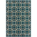 Oriental Weavers Latitude 806B3 Teal/ Grey 9'10"" x 12'10"" Indoor/Outdoor Area Rug L806B3300390ST