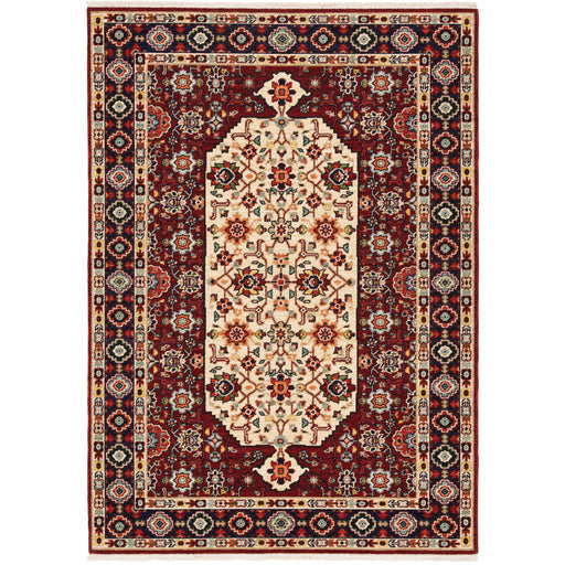 Oriental Weavers Lilihan 1802W Red/ Ivory 7'10"" x 10'10"" Indoor Area Rug L1802W240340ST